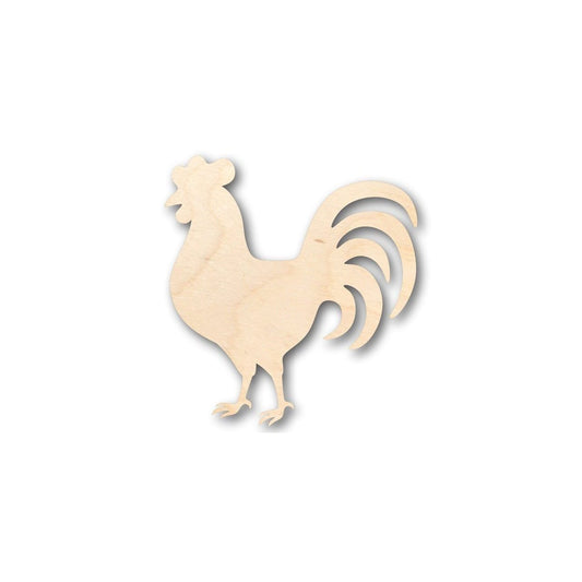 Unfinished Wood Rooster Chicken Shape - Farm Animal - Craft - up to 46" DIY