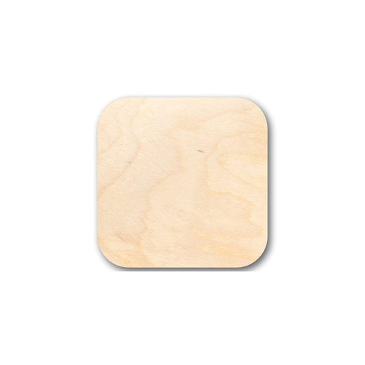 Unfinished Wood Rounded Square Shape - Custom Tags - Craft - up to 46" DIY