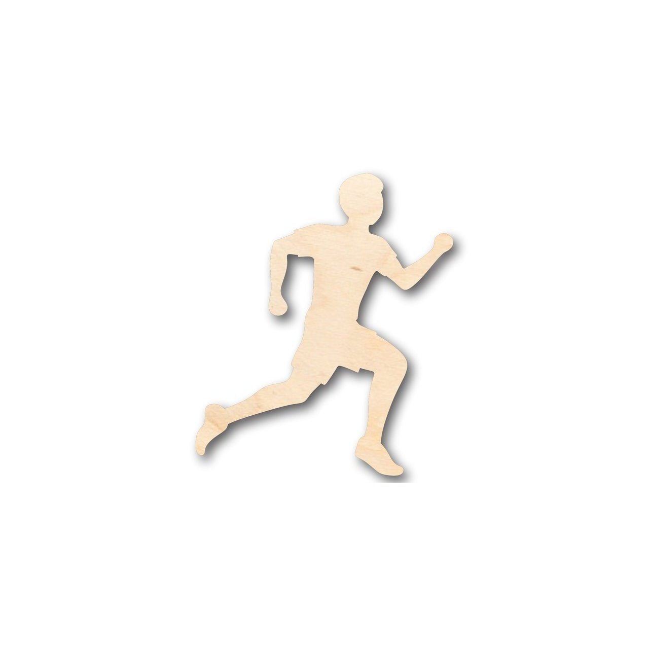 Unfinished Wood Running Boy Shape - Track Cross Country - Sports - Room Decor - up to 46" DIY