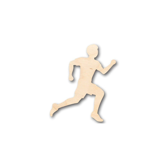 Unfinished Wood Running Boy Shape - Track Cross Country - Sports - Room Decor - up to 46" DIY