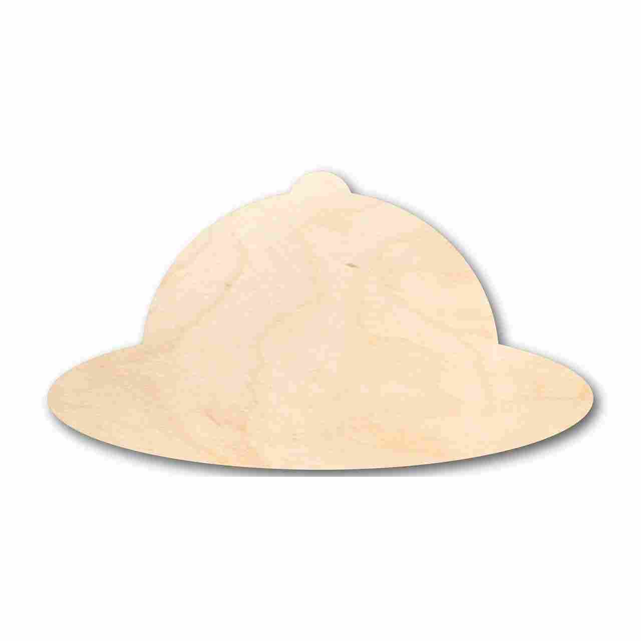 Unfinished Wood Safari Hat Shape - Explore - Craft - up to 46" DIY