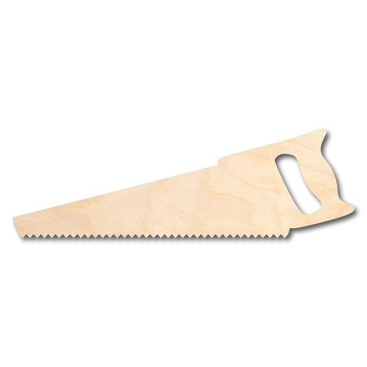 Unfinished Wood Saw Shape - Construction - Tool - Craft - up to 46" DIY