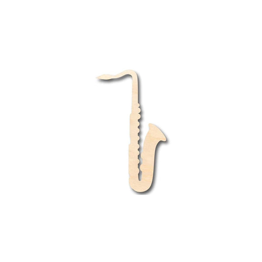 Unfinished Wood Saxophone Shape - Music - Craft - up to 46" DIY