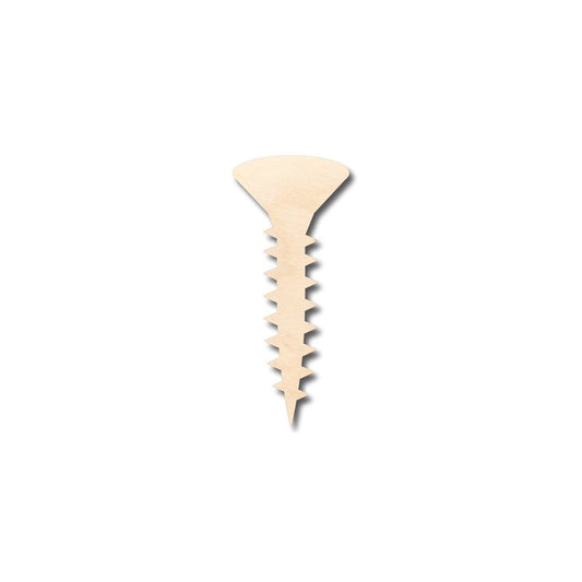 Unfinished Wood Screw Shape - Tool - Craft - up to 46" DIY
