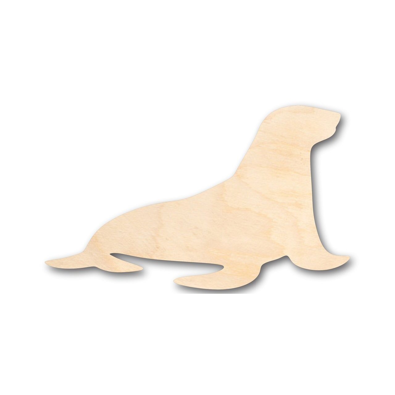 Unfinished Wood Sea Lion Shape - Ocean - Nursery - Craft - up to 46" DIY