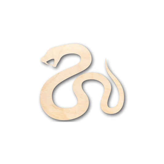 Unfinished Wood Serpent Snake Shape - Animal - Wildlife - Craft - up to 46" DIY