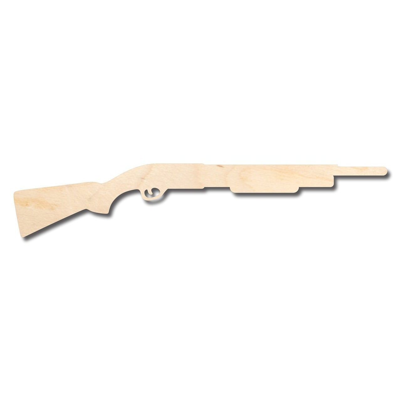 Unfinished Wood Shotgun Shape - Gun - Hunting - Craft - up to 46" DIY
