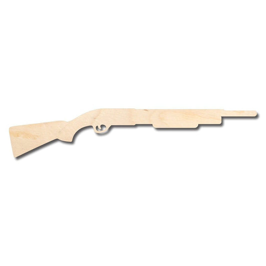 Unfinished Wood Shotgun Shape - Gun - Hunting - Craft - up to 46" DIY
