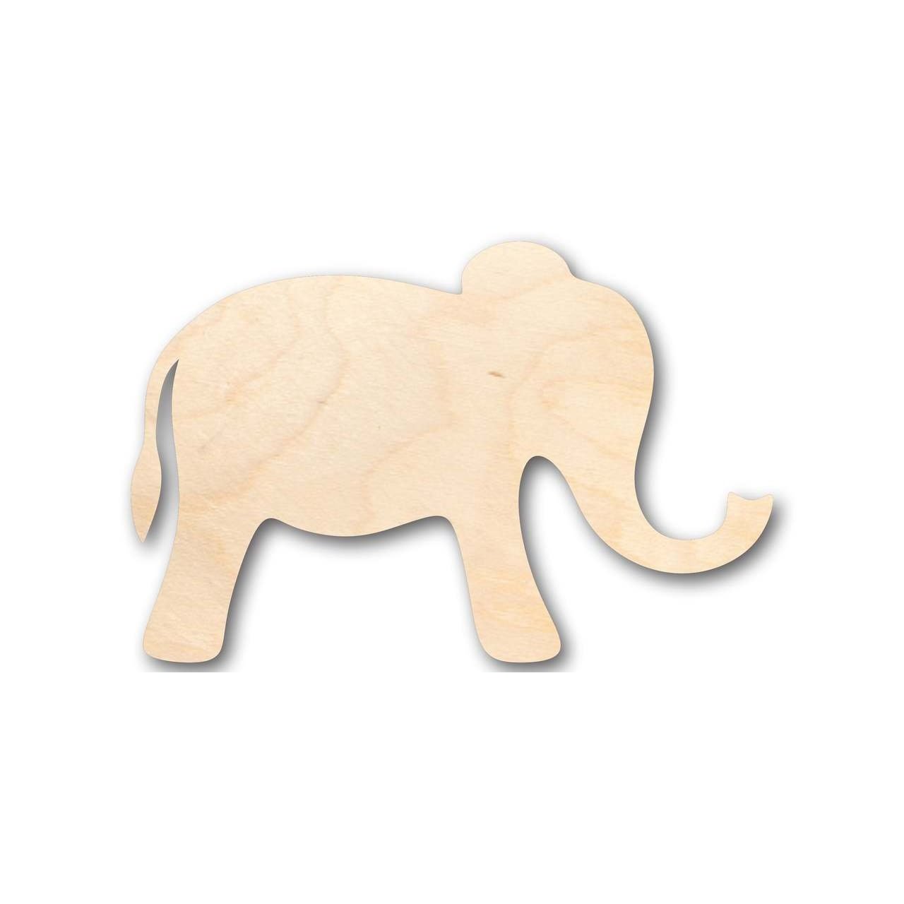 Unfinished Wood Simple Elephant Shape - Animal - Wildlife - Craft - up to 46" DIY