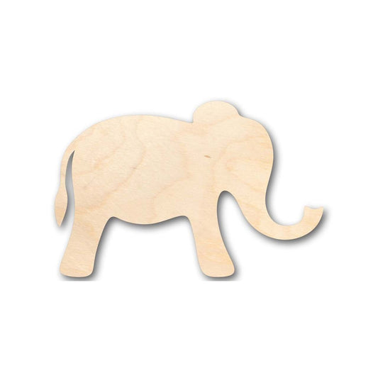 Unfinished Wood Simple Elephant Shape - Animal - Wildlife - Craft - up to 46" DIY