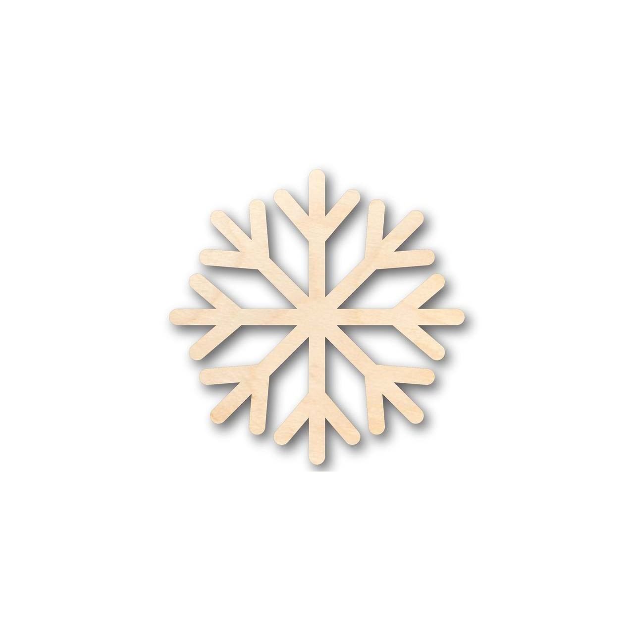 Unfinished Wood Simple Snowflake Shape - Winter Decor - Craft - up to 46" DIY