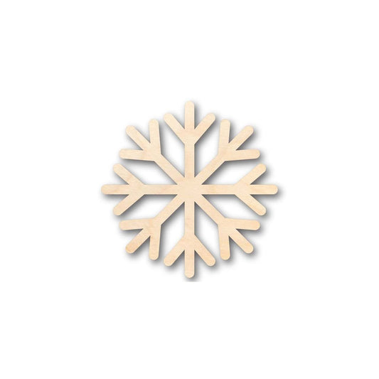 Unfinished Wood Simple Snowflake Shape - Winter Decor - Craft - up to 46" DIY