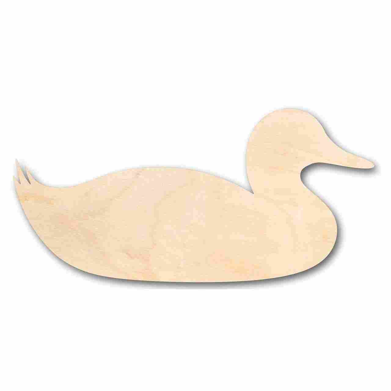 Unfinished Wood Sitting Duck Shape - Animal - Wildlife - Craft - up to 46" DIY