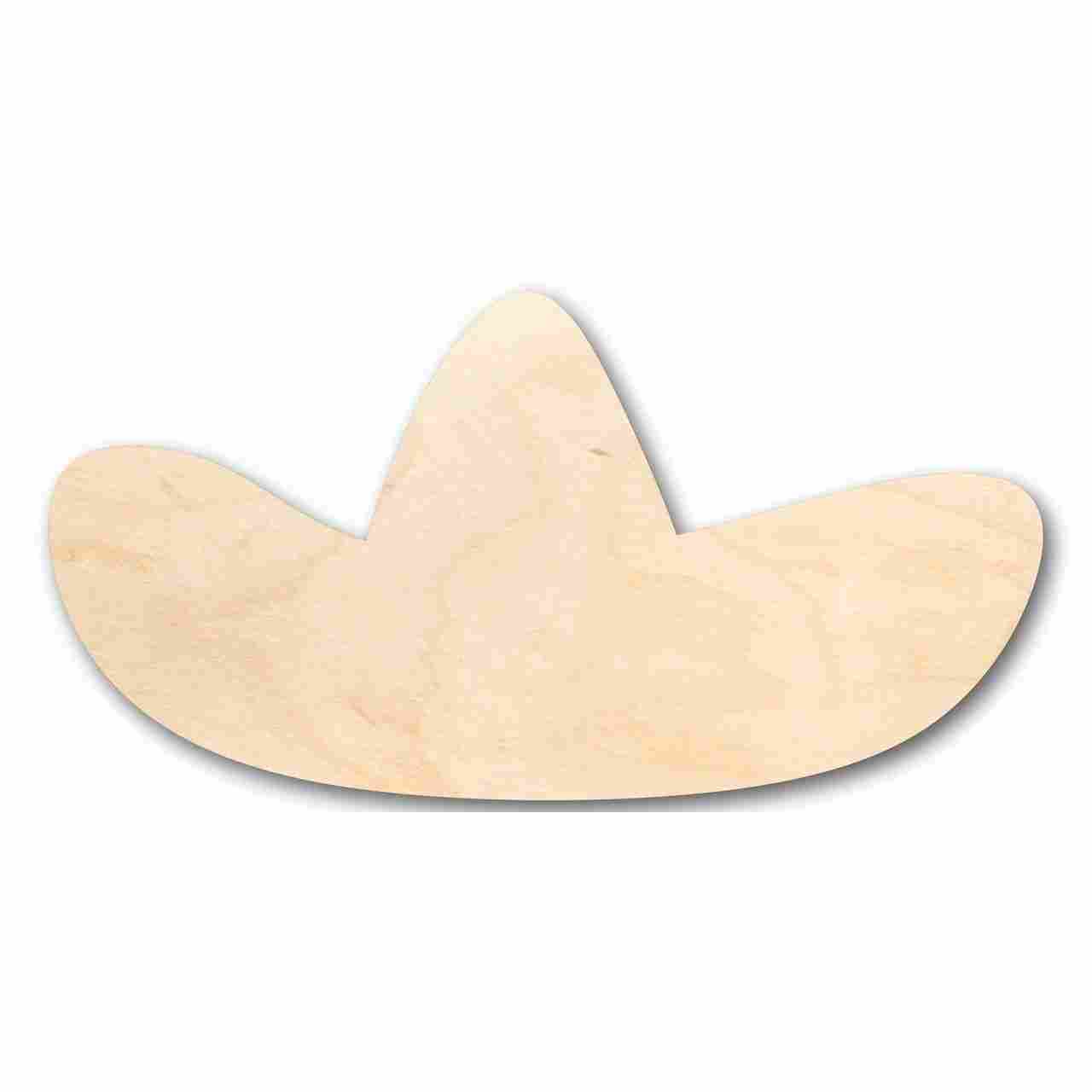 Unfinished Wood Sombrero Shape - Craft - up to 46" DIY