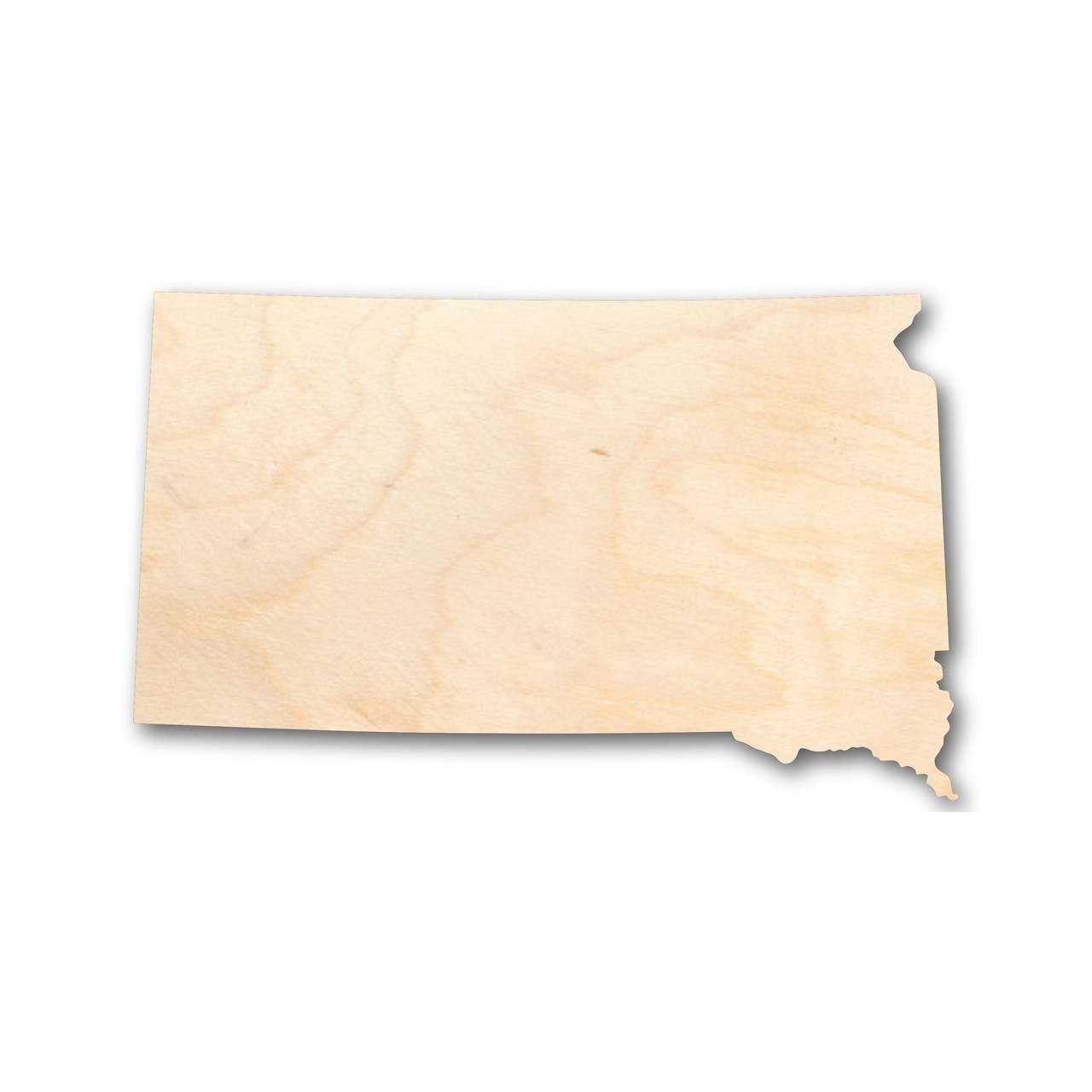 Unfinished Wood South Dakota Shape - State - Craft - up to 46" DIY