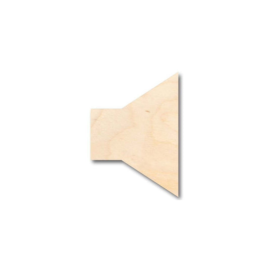 Unfinished Wood Speaker Symbol Shape - Music - Craft - up to 46" DIY