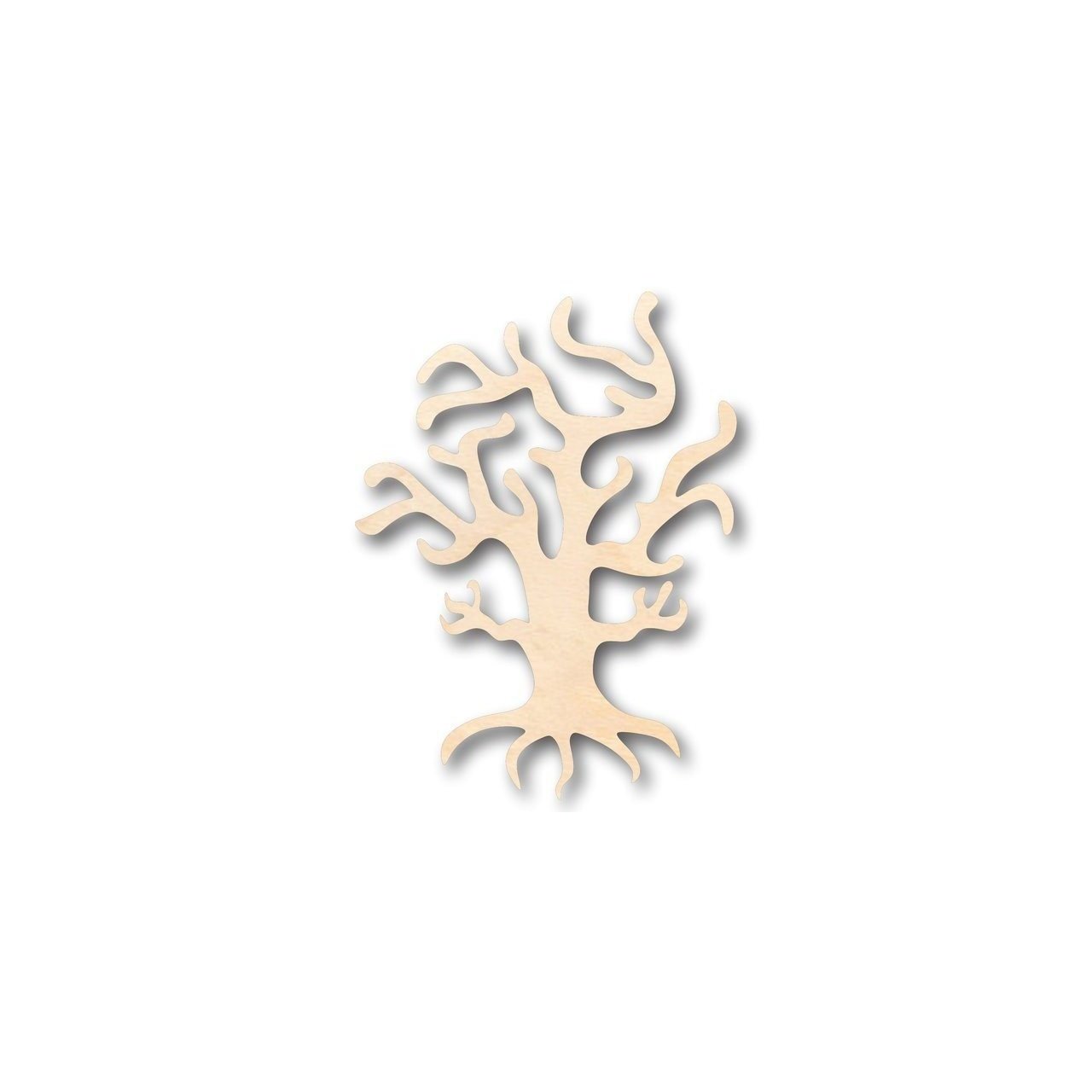 Unfinished Wood Spooky Tree Shape - Halloween - Craft - up to 46" DIY