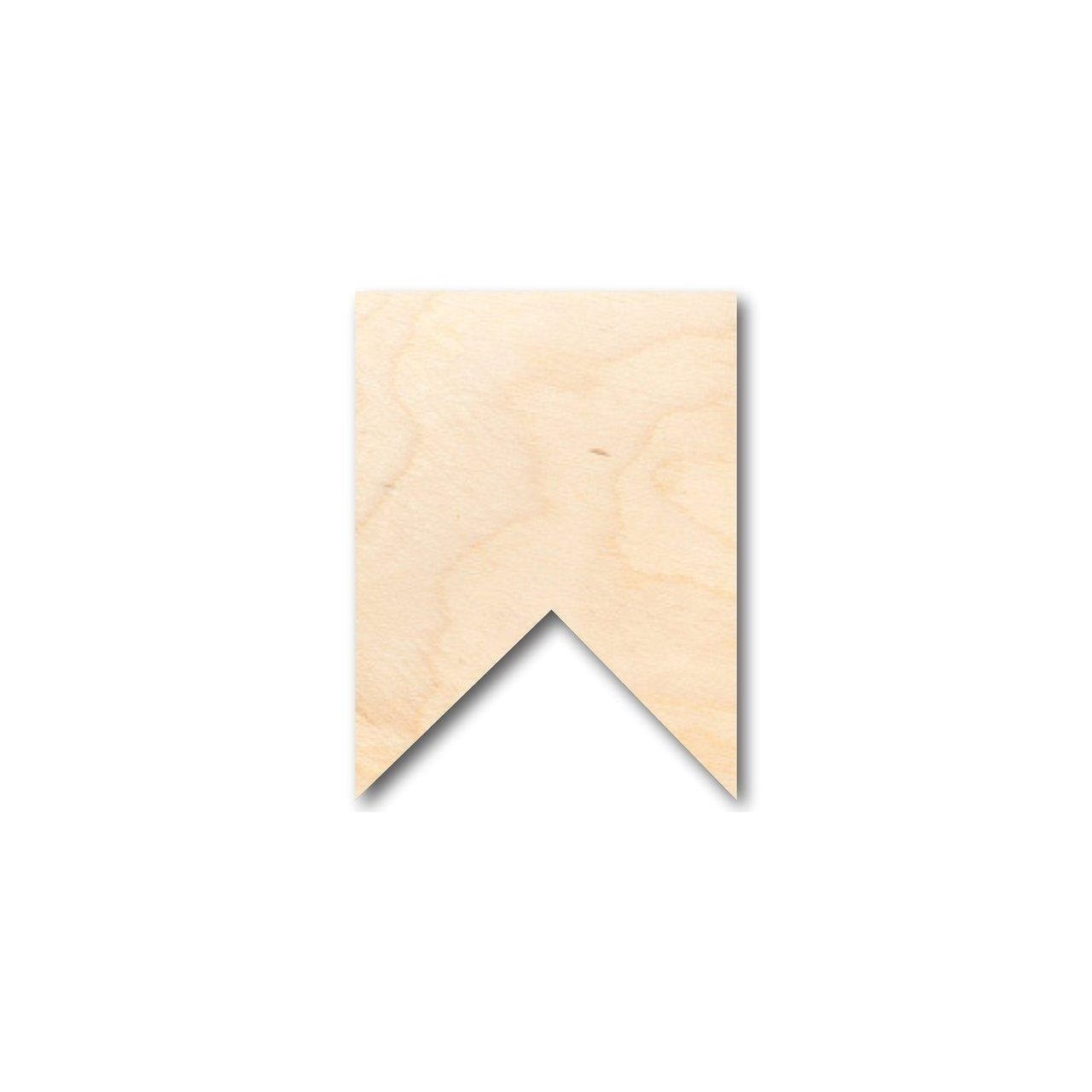 Unfinished Wood Square Bunting Shape - Craft - up to 46" DIY