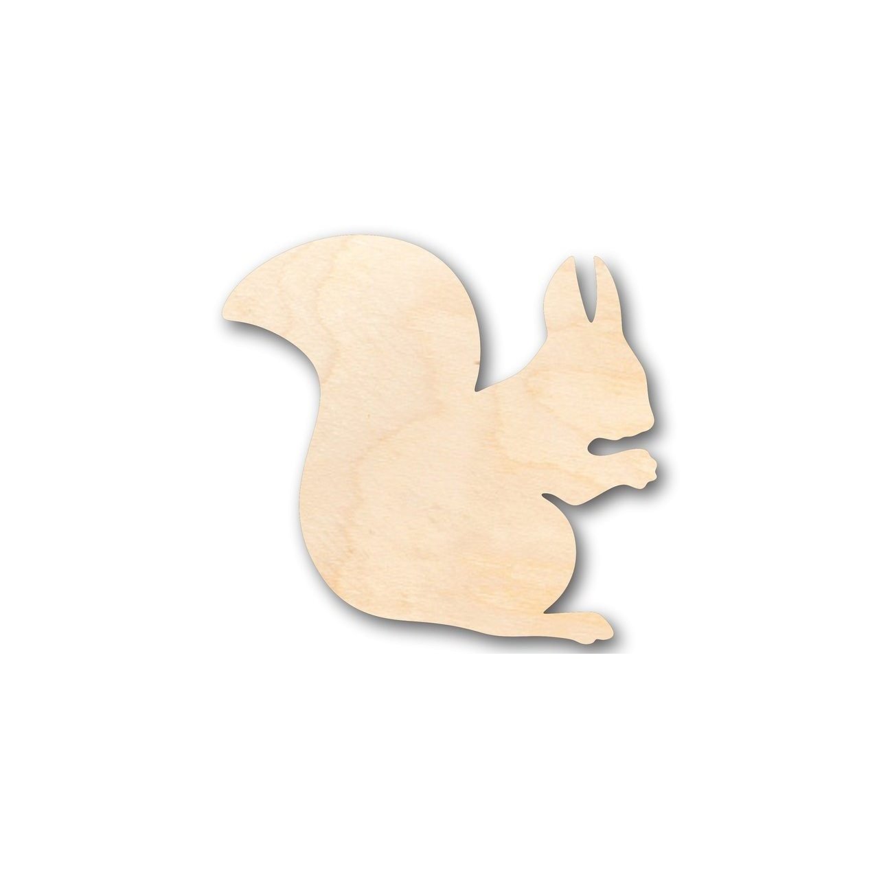 Unfinished Wood Squirrel Shape - Animal - Craft - up to 46" DIY