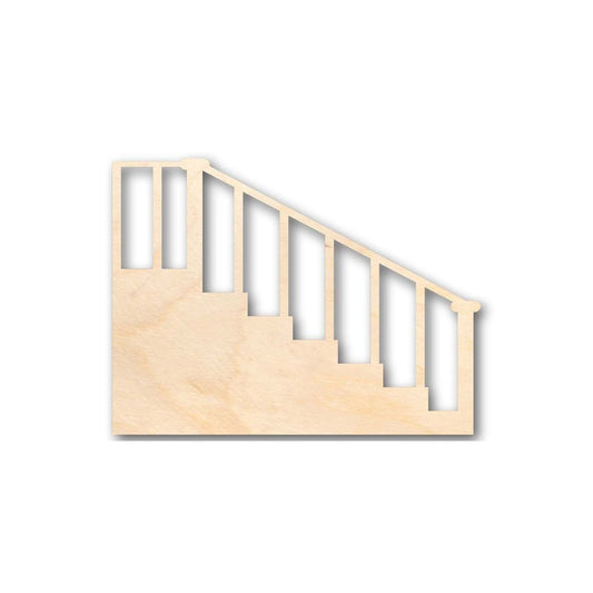 Unfinished Wood Stairs Shape - Craft - up to 46" DIY