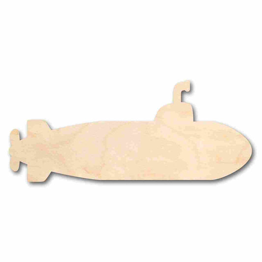 Unfinished Wood Submarine Shape - Ocean - Beach - Nursery - Craft - up to 46" DIY