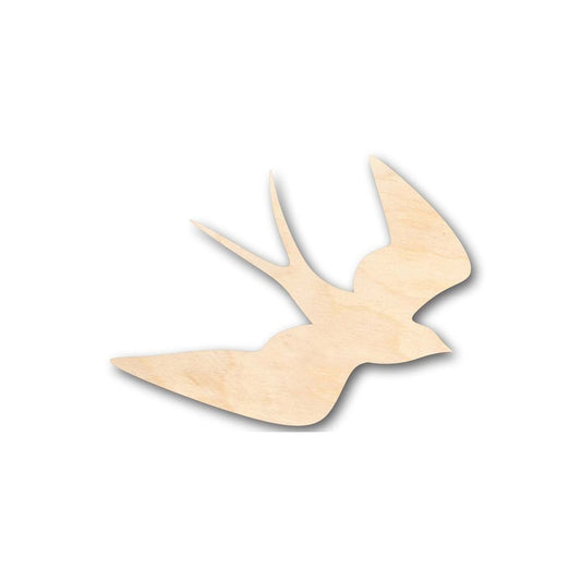 Unfinished Wood Swallow Shape - Bird Animal - Craft - up to 46" DIY