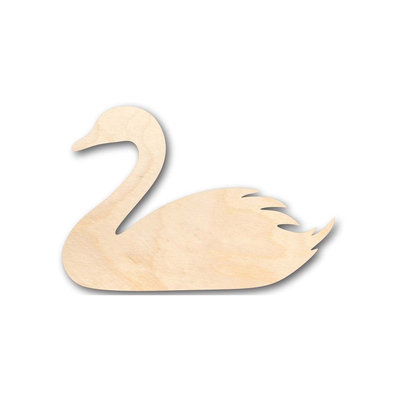 Unfinished Wood Swan Shape - Bird Animal - Craft - up to 46" DIY
