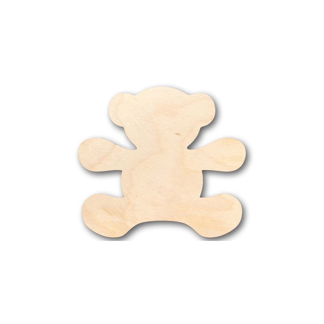 Unfinished Wood Teddy Bear Shape - Craft - up to 46" DIY