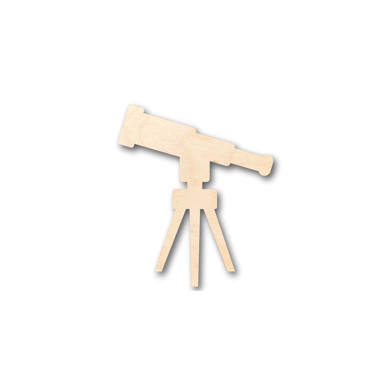 Unfinished Wood Telescope Shape - Kid's Room - Solar System - Planet - Space - Craft - up to 46" DIY