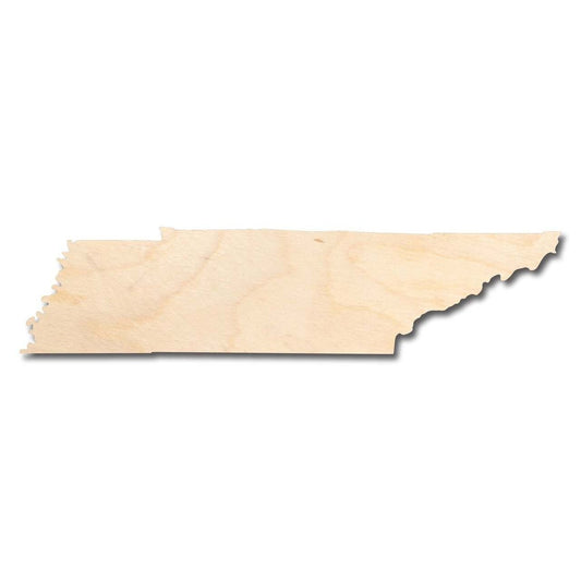 Unfinished Wood Tennessee Shape - State - Craft - up to 46" DIY
