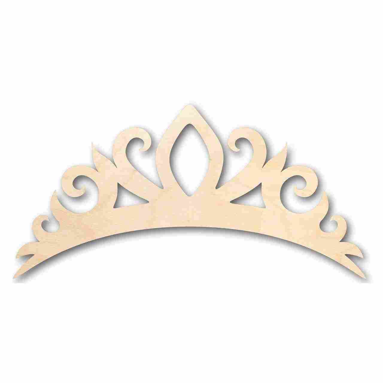 Unfinished Wood Tiara Crown Shape - Royalty - Craft - up to 46" DIY