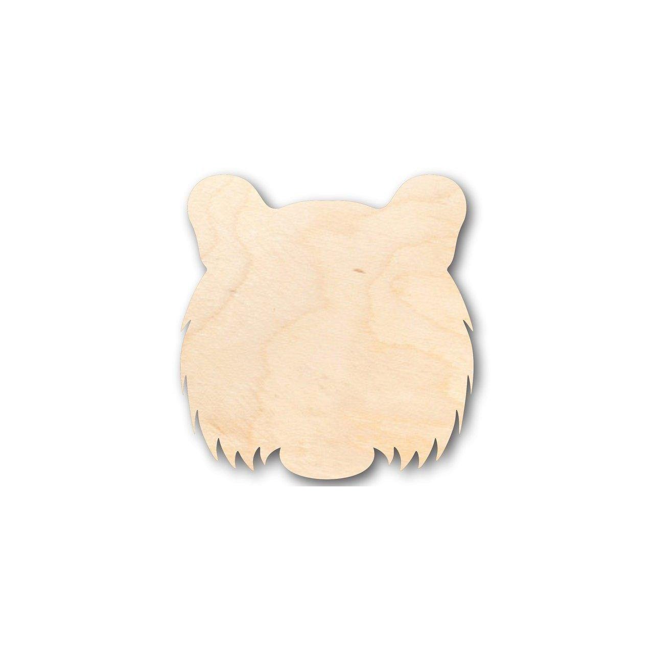 Unfinished Wood Tiger Head Shape - Animal - Wildlife - Craft - up to 46" DIY