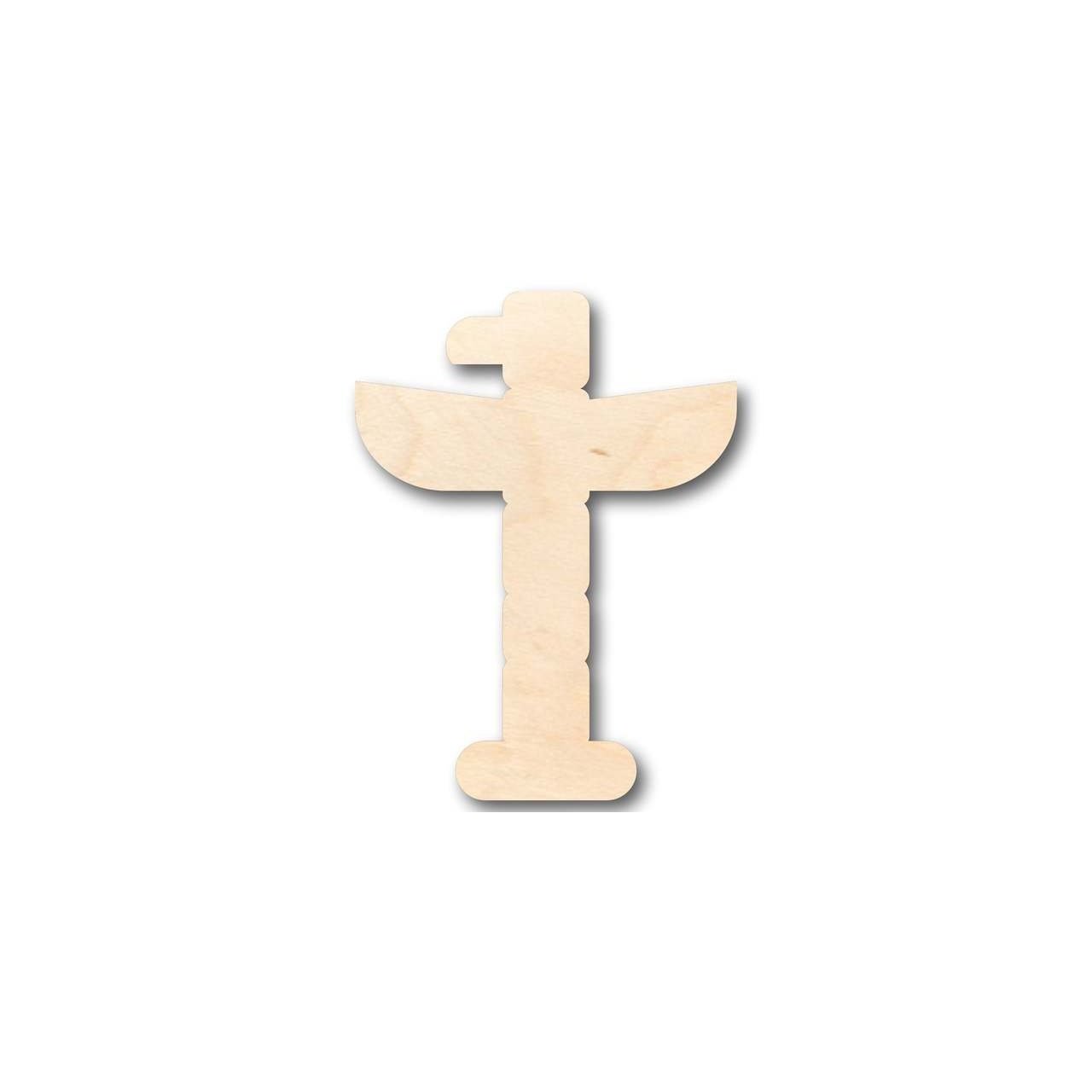 Unfinished Wood Totem Pole Shape - Native American - Craft - up to 46" DIY