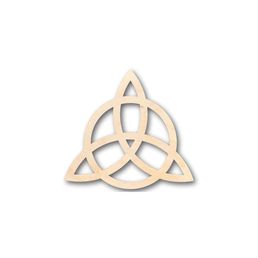 Unfinished Wood Triquetra Shape - Craft - up to 46" DIY