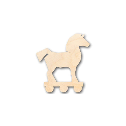 Unfinished Wood Trojan Horse Shape - Toy - Greek History - Craft - up to 46" DIY