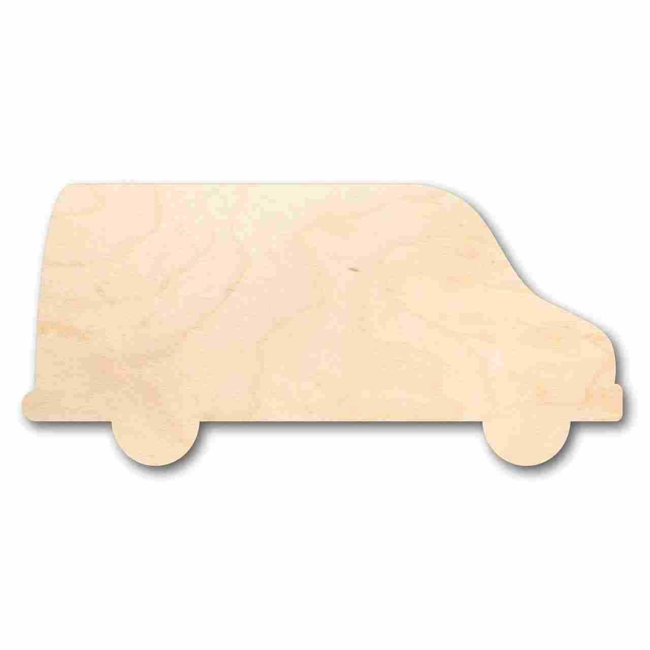 Unfinished Wood Van Shape - Craft - up to 46" DIY