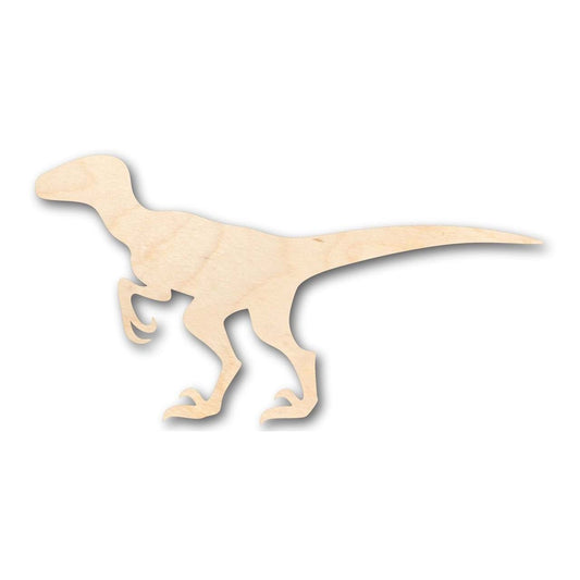 Unfinished Wood Velociraptor Shape - Kid's Room Decor - Jurassic Park - Dinosaur - Craft - up to 46" DIY
