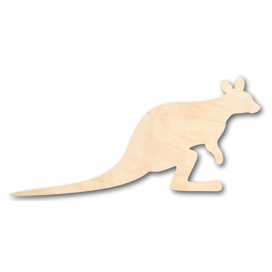 Unfinished Wood Wallaby Shape - Australia - Animal - Craft - up to 46" DIY