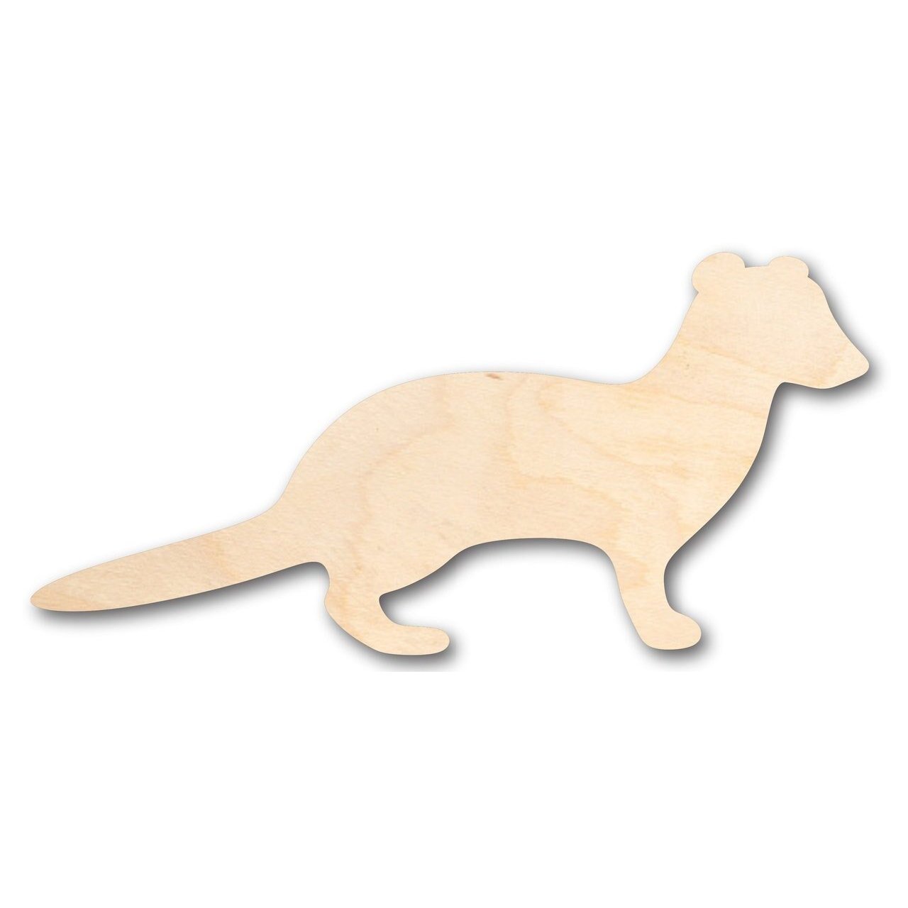 Unfinished Wood Weasel Shape - Animal - Craft - up to 46" DIY
