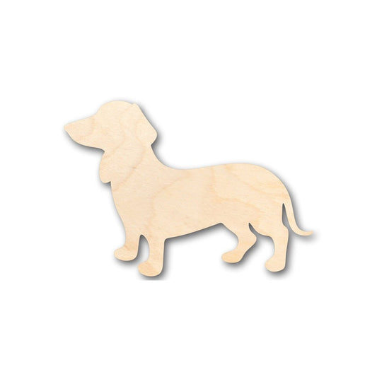 Unfinished Wood Wiener Dog - Dachshund Puppy Shape - Animal - Pet - Craft - up to 46" DIY