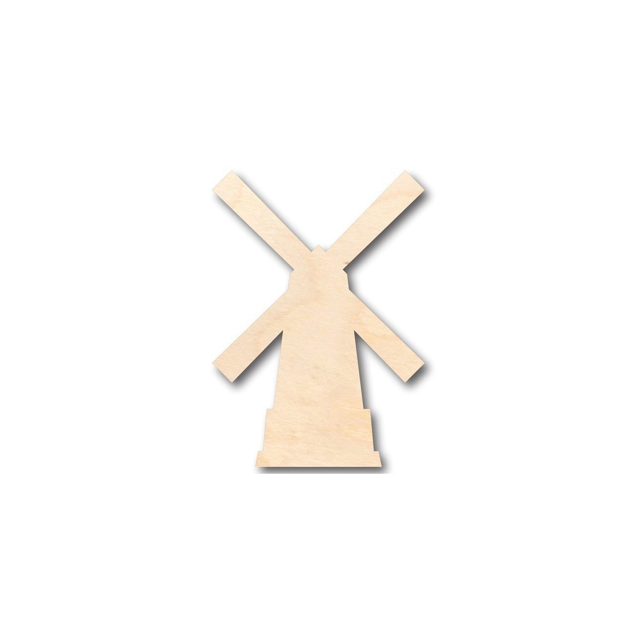 Unfinished Wood Windmill Shape - Dutch - Farm - Garden - Craft - up to 46" DIY