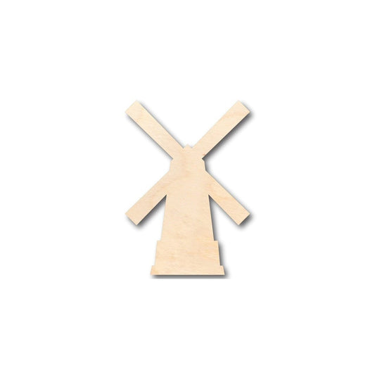 Unfinished Wood Windmill Shape - Dutch - Farm - Garden - Craft - up to 46" DIY