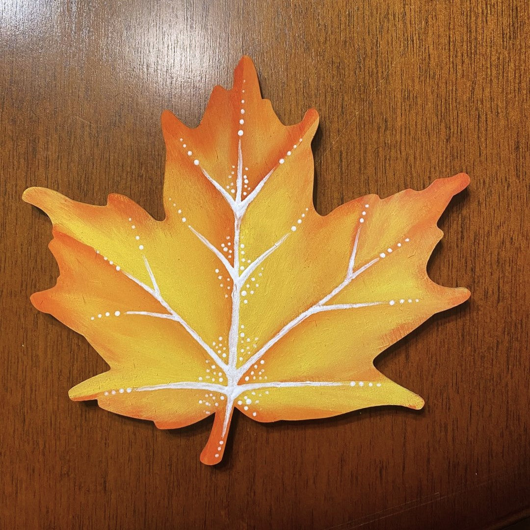 Unfinished Wood Maple Leaf Shape - Craft - up to 46" DIY