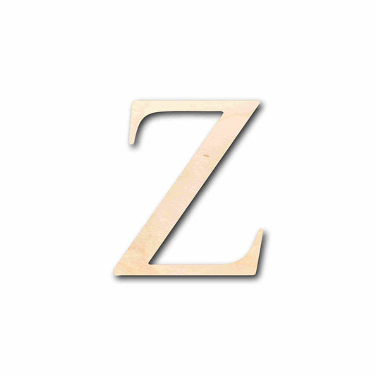 Unfinished Wood Zeta Silhouette - Craft- up to 46" DIY