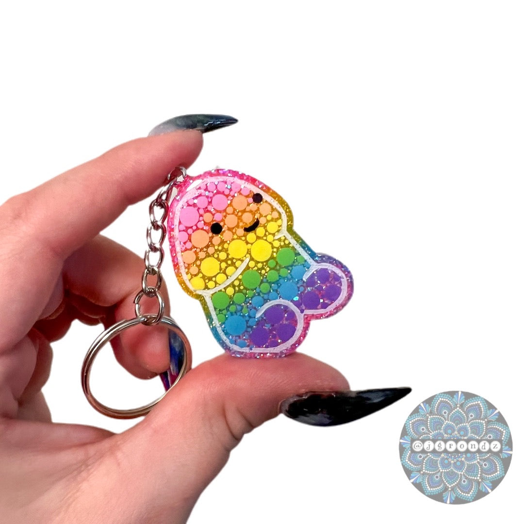 Rainbow Dotted Peenchain