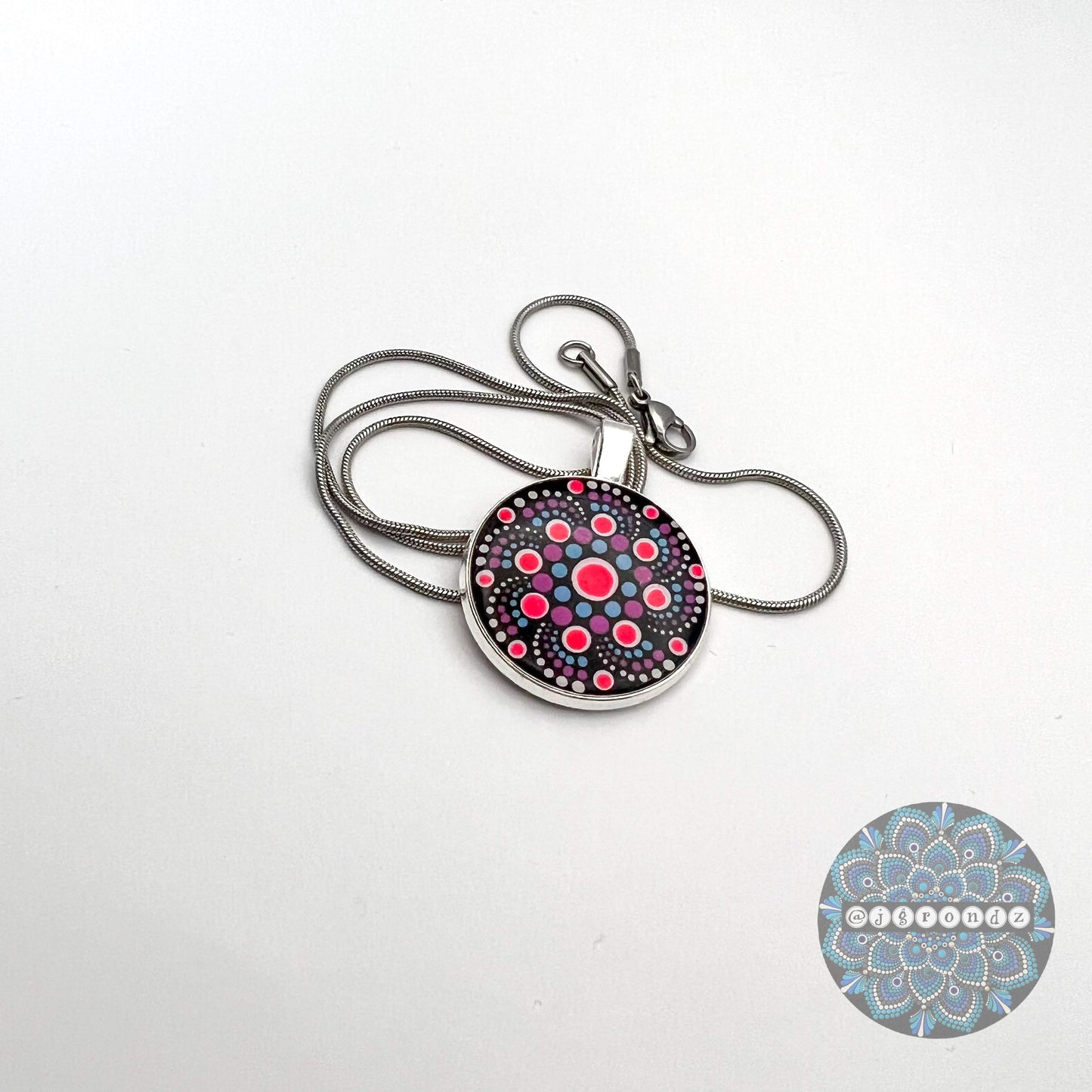 Mandala Necklace Pendant & Chain