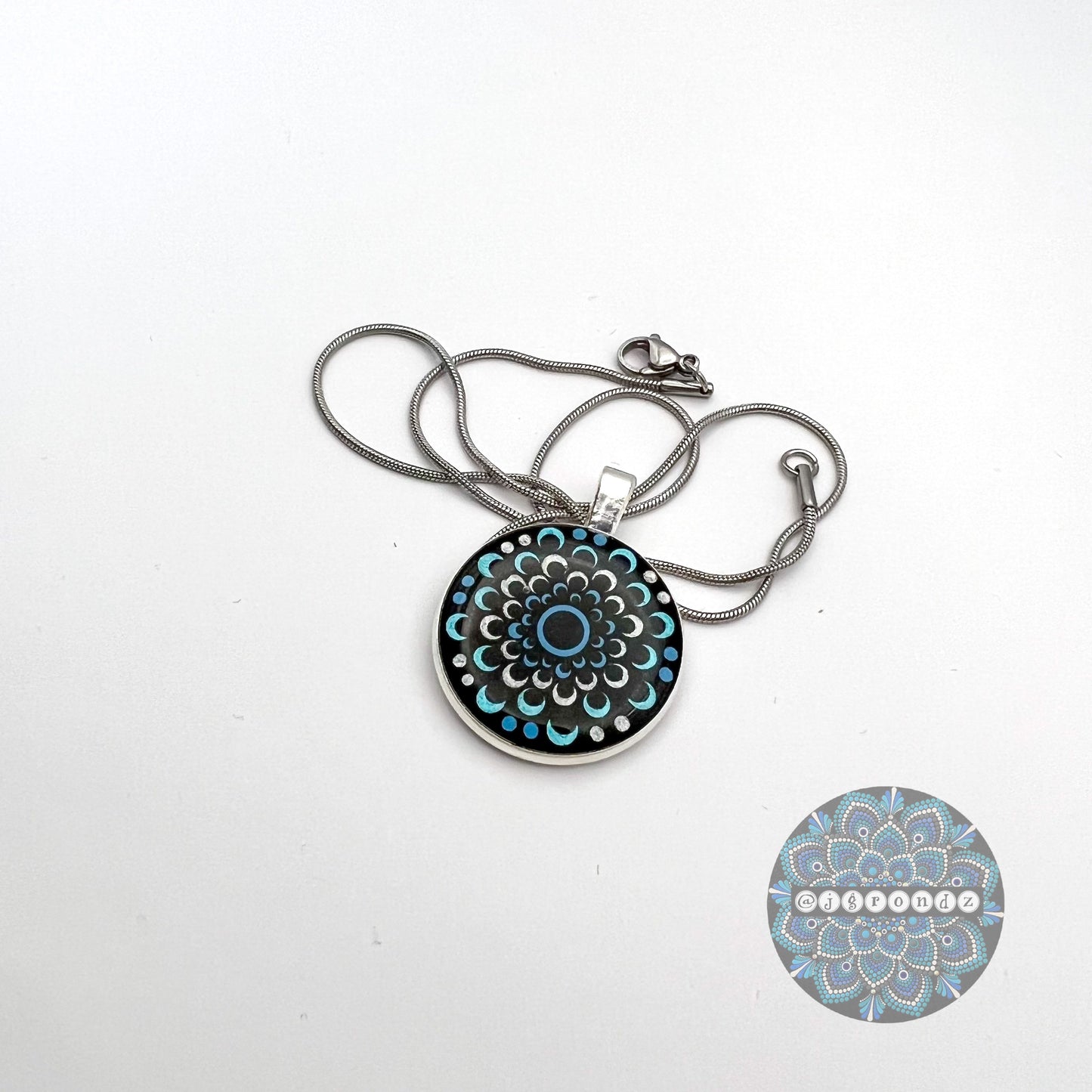 Mandala Necklace Pendant & Chain