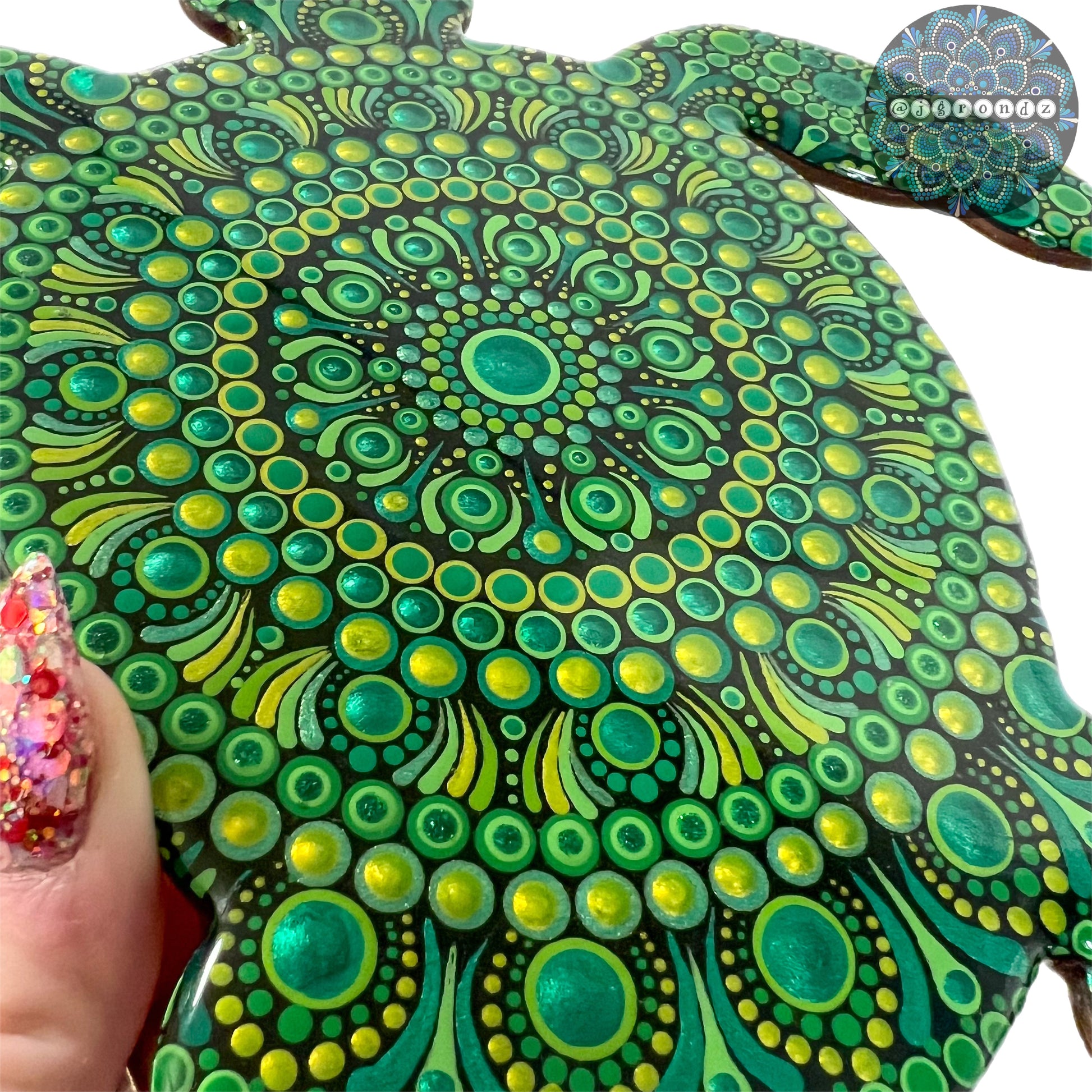 Sea Turtle Resin & Dot Art – Jgrondz Dot Art