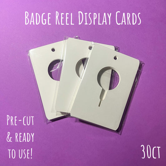 Badge Reel Display Cards