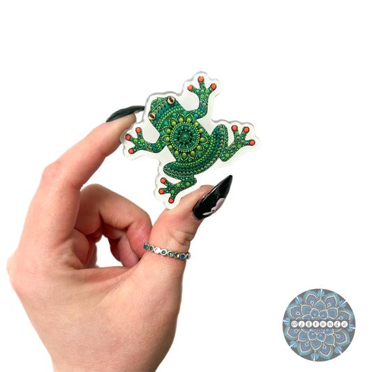 Frog Dot Art Epoxy Coated Magnet